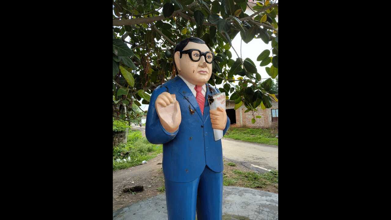 Ambedkar statue vandalised again in Satna village
