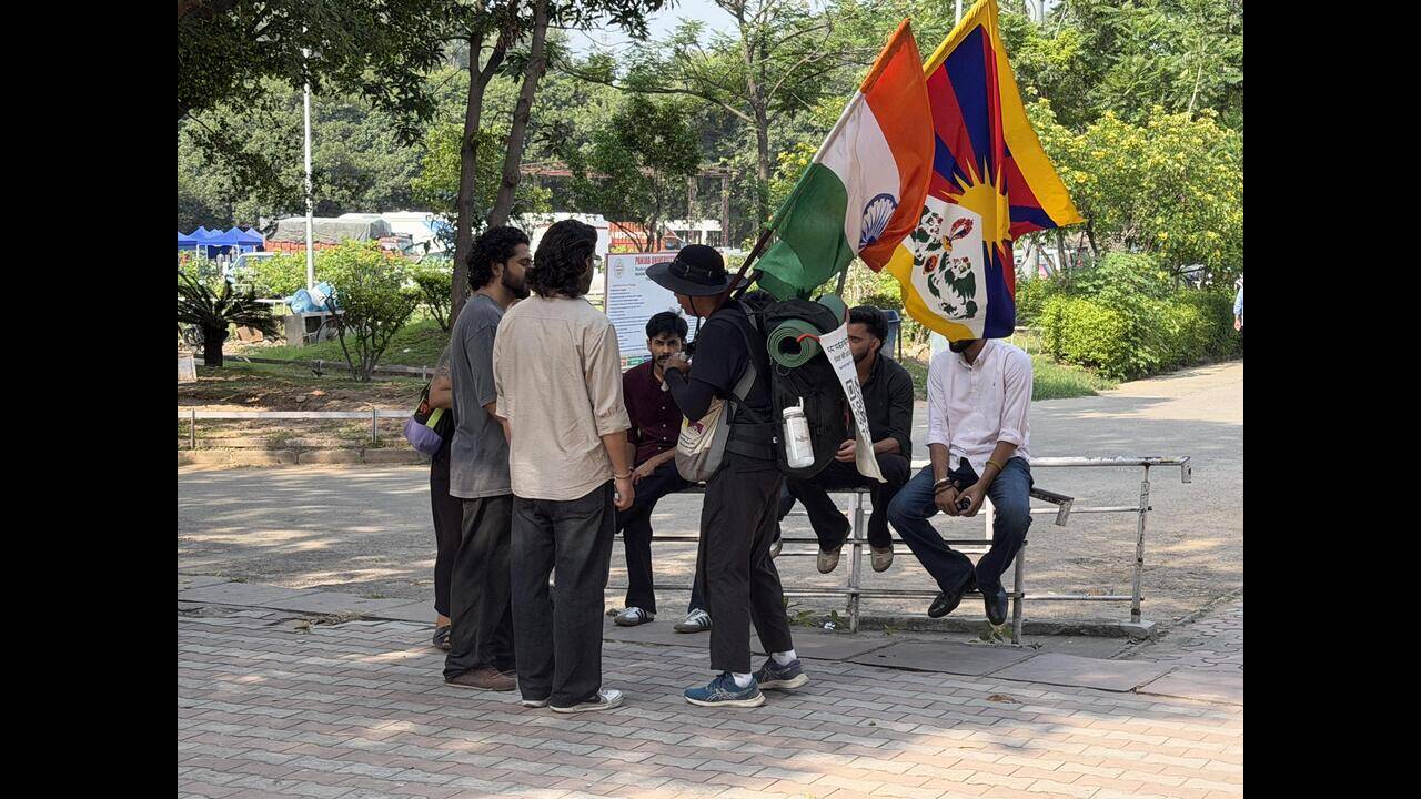 Tibet freedom march reaches PU, draws students into debate