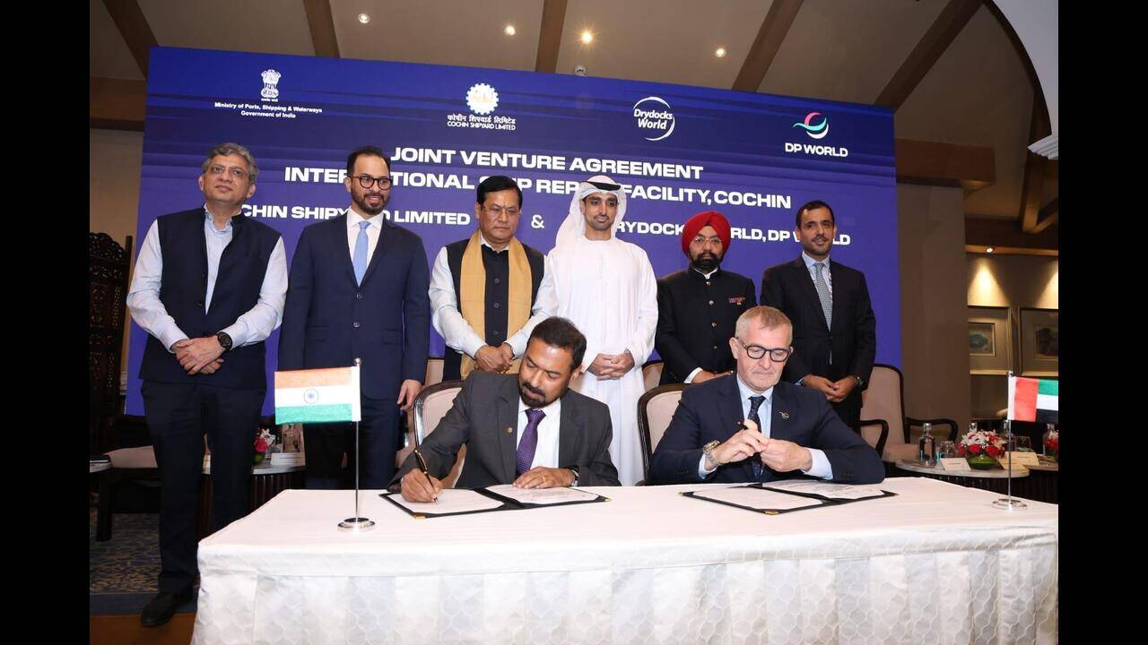 Cochin Shipyard, DP World’s Drydocks World form JV to expand Kochi ship repair facility