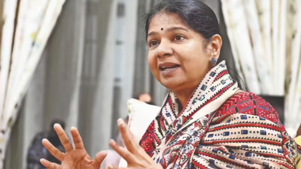Kanimozhi Karunanidhi adds a middle name