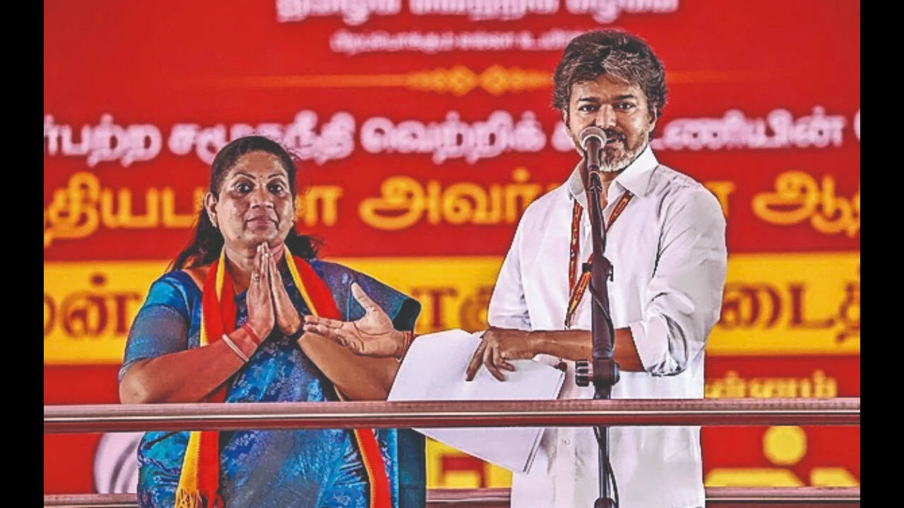 TVK’s P Sathyabama wins Dharapuram byelection; Vijay party's Maragatham Kumaravel extends her lead in Madurantakam
