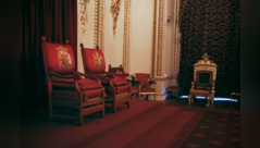 Ceremonial chairs reused for the Coronation