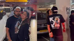 Hina Khan kisses bf Rocky at the airport