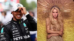 Shakira and Lewis Hamilton caught flirting