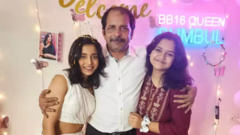 Sumbul, Saniya and their dad vibe to 'Are Ja Re Hat Natkhat'