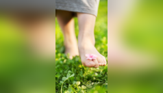 Benefits of walking barefoot on grass