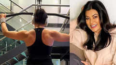 Sushmita gives a glimpse into her back workout