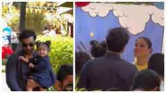 Ranbir brings Raha to Jeh's birthday party: PICS