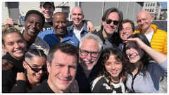 Gunn's 1st pic from Superman: Legacy table read