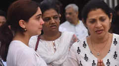 Sharvari breaks down at grandfather's funeral