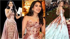 Radhika stuns in a bespoke Versace gown
