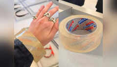Balenciaga's bracelet looks like a roll of tape