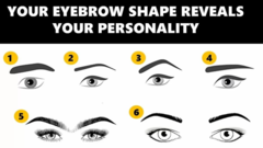 What the shape of eyebrows reveals about you