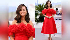 Selena Gomez stuns at Cannes in a rose dress