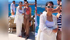 Isha Ambani's effortless elegance at Anant-Radhika's cruise party