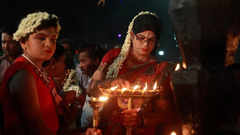 Why men dress up as women in this temple