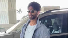 Shahid Kapoor spotted waiting in airport queue