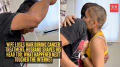 Wife loses hair during cancer treatment, husband shaves his head too; what happened next touched the internet