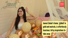 Jannat Zubair's home, 'gilded' in gold and neutrals, is effortlessly luxurious: Artsy inspirations to take away