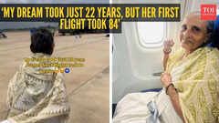 &lsquo;My dream took just 22 years, but her first flight took 84&rsquo;: Grandmother&rsquo;s journey with grandson leaves internet emotional