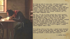 &ldquo;If I had my life to live over", an 85-year-old woman wrote to her younger self and her words are a quiet wake-up call