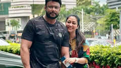 Darshan Thoogudeepa meets wife Vijayalakshmi and son in Jail