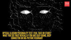 Optical illusion personality test: Fish, face or stars? What you see first reveals if you are easy-going, deep connector or big-picture visionary