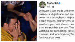 Mohanlal gets emotional after 'Drishyam 3' FDFS