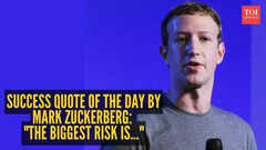 Success quote of the day by Meta CEO Mark Zuckerberg: "The biggest risk is..."