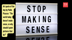 Art quote of the day by Pablo Picasso: &ldquo;The world today doesn&rsquo;t make sense, so why should I paint pictures that do?&rdquo;