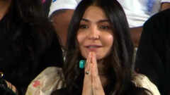 Anushka prays for Virat's win; spotted with Radha Naam counter - PICS