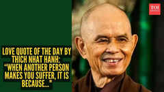 Love quote of the day by Thich Nhat Hanh: &ldquo;When another person makes you suffer, it is because..."