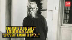 Love quote of the day by Rabindranath Tagore: &ldquo;Love's gift cannot be given..."