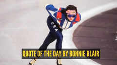 Quote of the day for kids by Bonnie Blair: "Winning doesn&rsquo;t always mean being first. Winning means you&rsquo;re doing..."