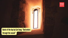 Quote of the day by Carl Jung: &ldquo;God enters through the wound&rdquo;