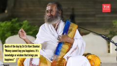 Quote of the day by Sri Sri Ravi Shankar: "Money cannot buy you happiness. It&rsquo;s knowledge or wisdom that brings you happiness"