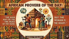 African proverb of the day: &ldquo;The man may be the head of the home, but the woman is&hellip;&rdquo;