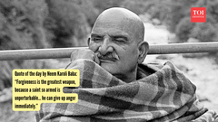 Quote of the day by Neem Karoli Baba: &ldquo;Forgiveness is the greatest weapon, because a saint so armed is unperturbable&hellip; he can give up anger immediately.&rdquo;