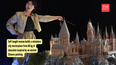 Self-taught woman builds a miniature city masterpiece from 60 kg of chocolate inspired by an ancient Chinese painting