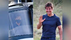 Tom Cruise in England for Mission Impossible
