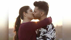 Rahul Vaidya locks lips with wife Disha
