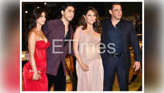 Salman poses with Gauri, Aryan & Suhana Khan