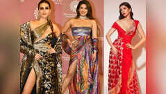 Priyanka, Kriti, Saba wore Banarasi gowns