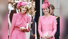 Similarities between Kate Middleton and Diana's style