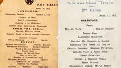 111 year old Titanic’s menu revealed