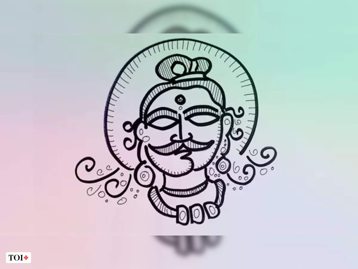 Ravana Mask coloring page | Free Printable Coloring Pages