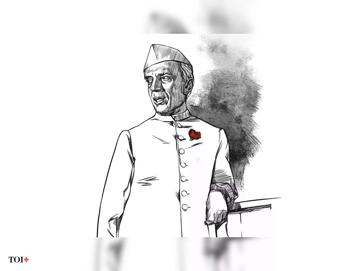 Jawaharlal nehru drawing - YouTube