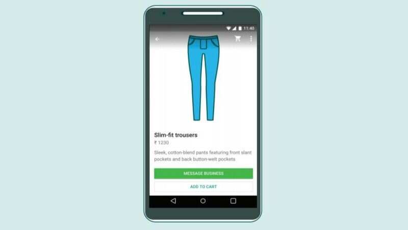 You can chat with the business owner while shopping on WhatsApp
