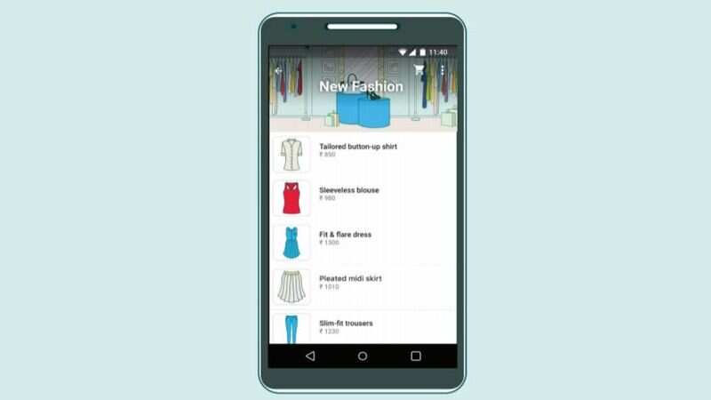 ​To order on WhatsApp, tap on the Shopping icon