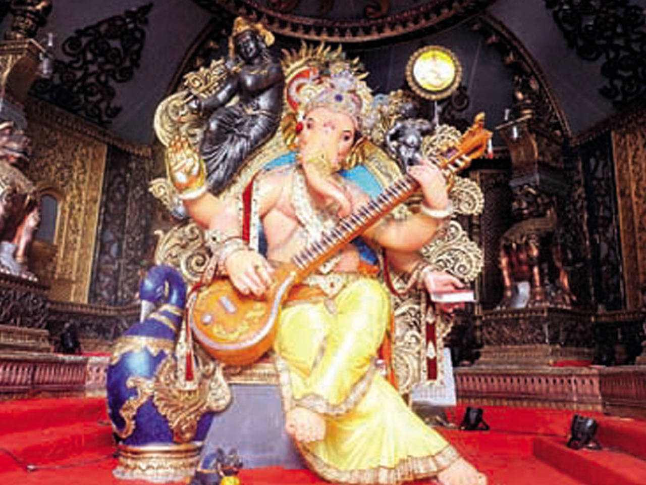 Lord Ganesha Chintamani editorial image. Image of wallpaper - 155672955